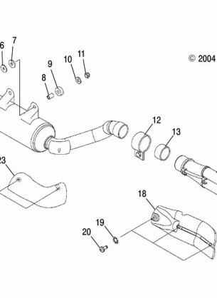 EXHAUST SYSTEM - A05GJ50AA / AB / AC (4995119511A12)