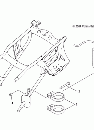 REAR SHOCK RESERVOIR MOUNTING - A05GJ50AA / AB / AC (4995119511C04)