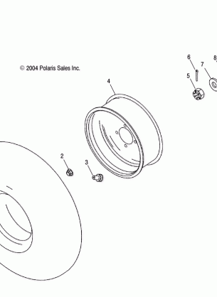 REAR WHEEL - A05GJ50AA / AB / AC (4995119511B06)