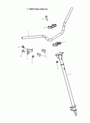 STEERING POST - A05GJ50AA / AB / AC (4986168616B02)