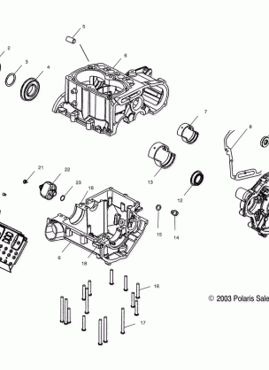 CRANKCASE - A04CH59AF / AH / AJ / AT / AV (4987318731D03)