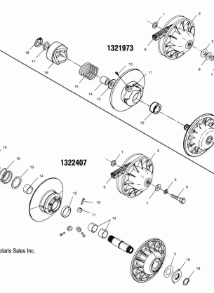 DRIVEN CLUTCH - A04CH59AF / AH / AJ / AT / AV (4985938593C11)