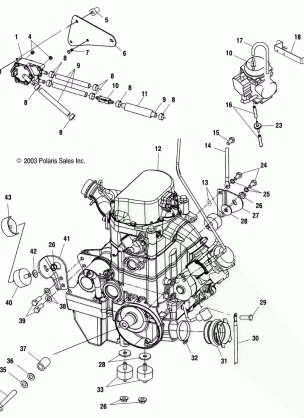 ENGINE MOUNTING - A04CH59AF / AH / AJ / AT / AV (4986108610A13)