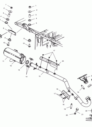 EXHAUST SYSTEM - A04CH59AF / AH / AJ / AT / AV (4977187718A11)