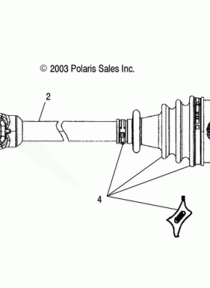 FRONT DRIVE SHAFT - A04CH59AF / AH / AJ / AT / AV (4987438743B02)