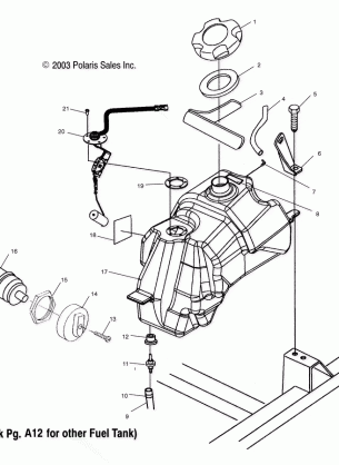 FUEL TANK - A04CH59AT / AV (4986108610E03)