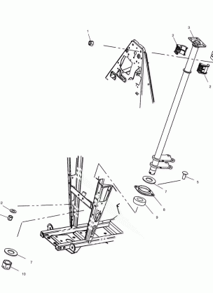 STEERING POST - A04CH59AF / AH / AJ / AT / AV (4977187718B11)