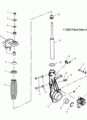 FRONT STRUT - A04CH59AF / AH / AJ / AT / AV (4964026402B007)