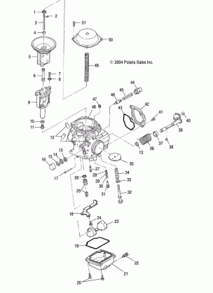 CARBURETOR - A04CH59AF / AH / AJ / AT / AV (4994229422D11)