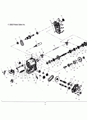 GEARCASE - A04CH59AF / AH / AJ / AT / AV (4986108610C13)