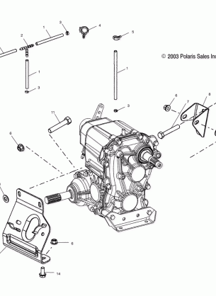 TRANSMISSION MOUNTING - A04CH59AK / AL / AN / AQ / AW (4987318731C12)