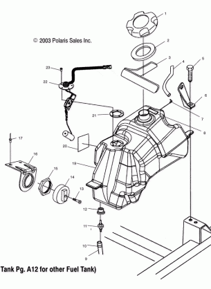 FUEL TANK - A04CH68AT / AV (4986128612E03)