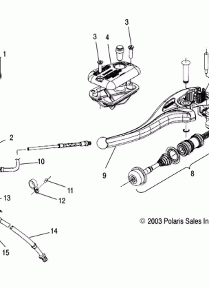 CONTROLS-MASTER CYLINDER / BRAKE LINE - A04CH68AK / AL / AN / AO (4987318731B10)