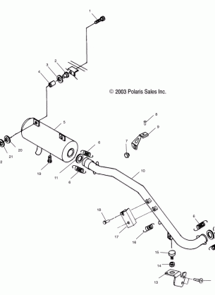 EXHAUST SYSTEM - A04CL50AA (4986288628A08)