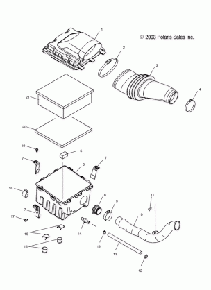 AIR INTAKE - A04GJ50AA / AB / AC / AD (4986168616B13)