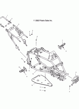 MAIN FRAME - A04GJ50AA / AB / AC / AD (4986168616A03)