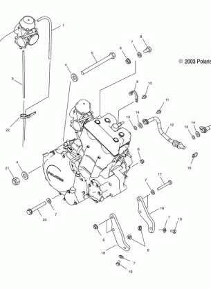 ENGINE MOUNTING - A04GJ50AA / AB / AC / AD (4986168616A13)