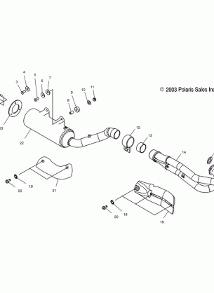 EXHAUST SYSTEM - A04GJ50AA / AB / AC / AD (4986168616A12)