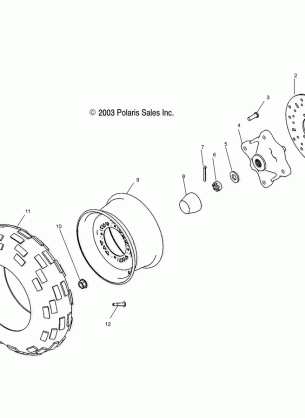 FRONT WHEEL - A04JD50AA / AB / CA (4985938593B09)