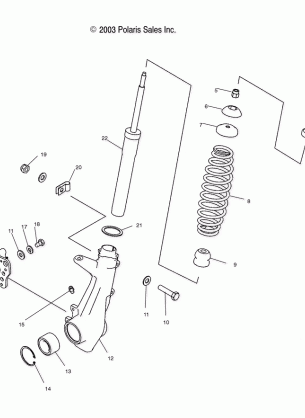 FRONT STRUT - A04JD50AA / AB / CA (4985938593B11)