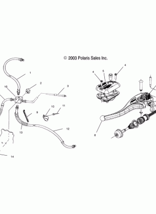 CONTROLS-MASTER CYLINDER / BRAKE LINE - A04BG50AA / FA (4986228622C01)