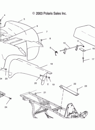 REAR CAB - A04BG50AA / FA (4986228622A04)