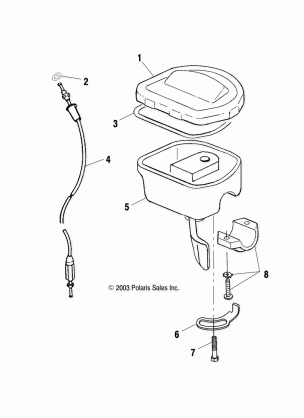 CONTROLS-THROTTLE ASM / CABLE - A04CB32AA / FC (4986188618B07)