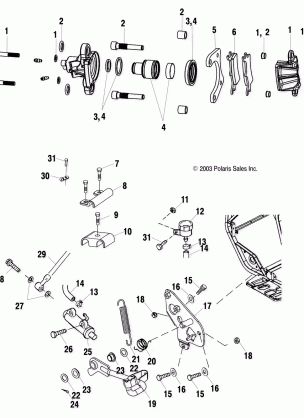 REAR BRAKE - A04CB32AA / FC (4986188618B03)