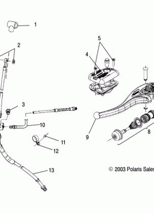 CONTROLS - MASTER CYLINDER / BRAKE LINE - A04CD32AA / AB / AC / FB (4986268626A08)