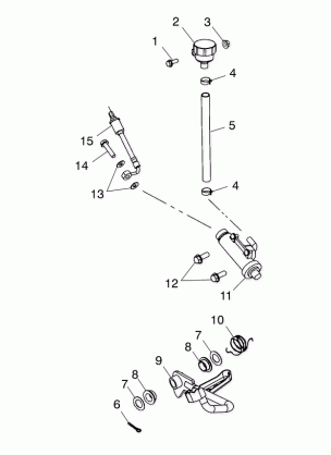 REAR MASTER CYLINDER / FOOT PEDAL - A04CH42AA / AE / AG (4986088608B06)