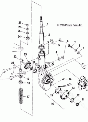 FRONT STRUT - A04CH42AA / AE / AG (4959905990B007)