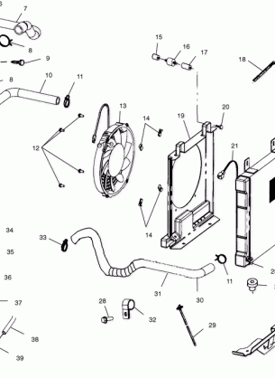 COOLING SYSTEM - A04CH50AA / AC / AE / AG (4986088608A10)