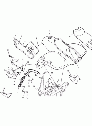 FRONT CAB - A04CH50AA / AC / AE / AG (4986088608A05)