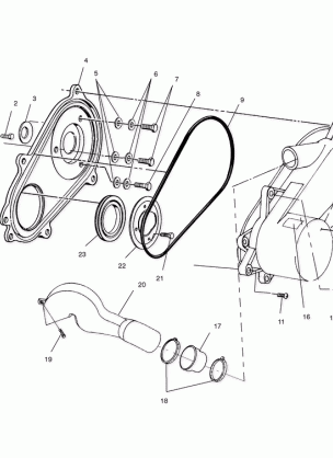 CLUTCH COVER - A04CH50AA / AC / AE / AG (4986088608C07)