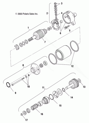 STARTING MOTOR - A04CH50AO / AQ / AR / AS / AT / AV / AW / AX (4986228622D09)