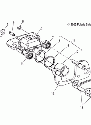 FRONT BRAKE - A03BA25CA / CB (4986248624B01)