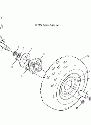 FRONT WHEEL - A03BA25CA / CB (4994889488B06)