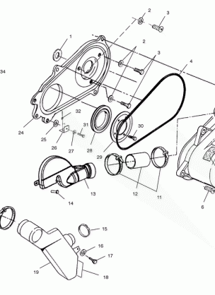 CLUTCH COVER - A03BA25CA / CB (4975037503C01)