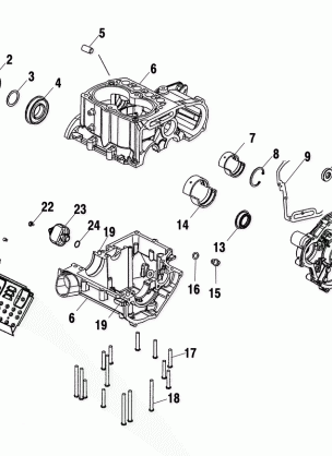 CRANKCASE - A03CH59AA / AF / AG (4977187718D03)
