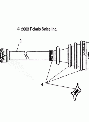 FRONT DRIVE SHAFT - A03CH59AA / AF / AG (4987438743B02)