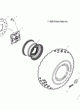 FRONT WHEEL - A03CH59AA / AF / AG (4977187718B07)