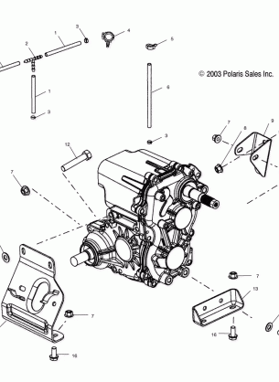 TRANSMISSION MOUNTING - A03CH68AA / AC / AF / AH / AL (4975557555C12)