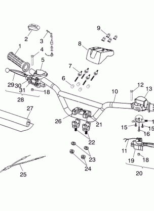 HANDLEBAR - A03EA05CA / CB (4978757875B11)