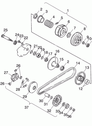 DRIVE PULLEY - A03EA05CA / CB (4978757875A12)