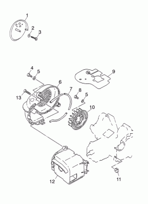 FAN COVER - A03EA05CA / CB (4964326432A005)