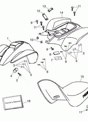 FENDER / SEAT - A03EA05CA / CB (4978757875B04)