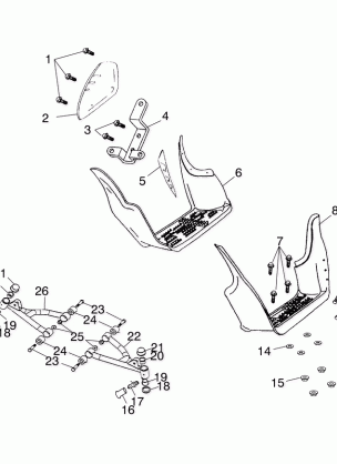 SWING ARM / FOOTREST - A03EA05CA / CB (4978757875B03)