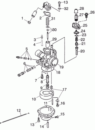 CARBURETOR - A03EA05CA / CB (4978757875A08)