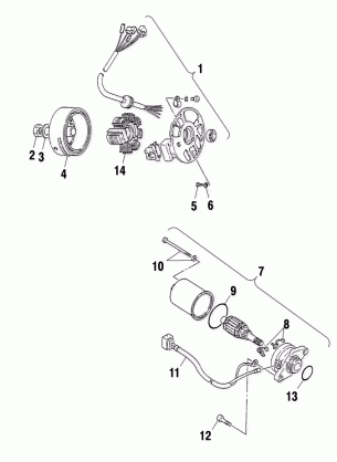 GENERATOR / STARTING MOTOR - A03EA05CA / CB (4970857085C02)