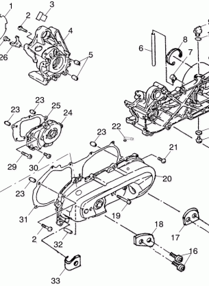 CRANKCASE - A03EA05CA / CB (4978757875A10)